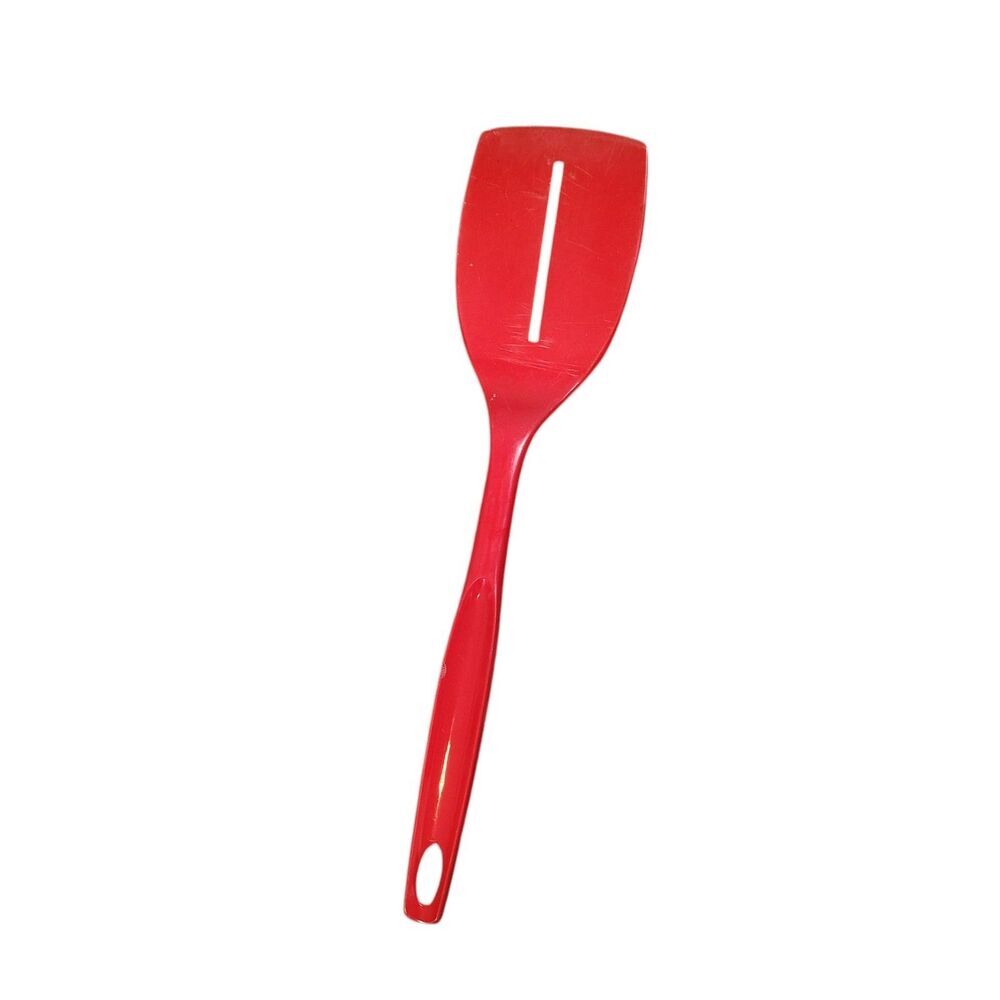 Vintage Foley Red Single Slotted Spatula Turner Kitchen Utensil 1970s
